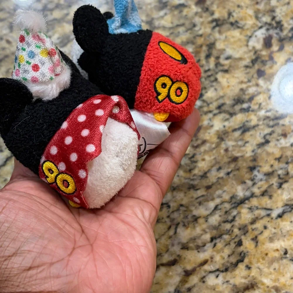 Disney Tsum Tsum Mickey Minnie 90th Anniversary Plush Set Disney Parks Mini 3.5